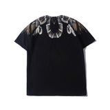 Marcelo Burlon T Shirt MB Wings Snake Pattern round Neck Men and Women Same Style