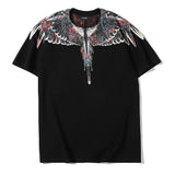 Marcelo Burlon T Shirt MB Wings Pattern Pure Cotton Men and Women Same Style