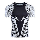 Marvel T Shirt Tights Sports Quick-Drying Top Marvel Short Sleeve T-shirt Men