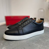Louboutin-style red bottom shoes european station cl rivet shoes casual sneakers sneakers fashioneasiest for match loafers genuine leather shoes