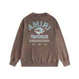 Amiri Distressed Sweatshirt Printed Trendy Pure Cotton