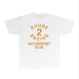 Rhude T Shirts Printed Trendy Pure Cotton