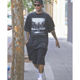 Mens Vintage T-Shirts VINTAGE Old Printed Crew Neck Short Sleeve T-Shirt