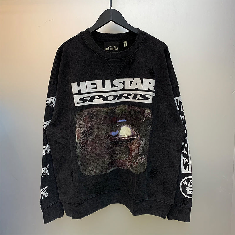 HS Hoodie Retro Printed Loose Autumn and winter