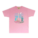 Gallery Dept T Shirt Retro Printed Loose Short-Sleeved Shirt