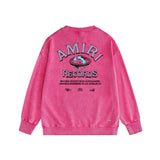 Amiri Distressed Sweatshirt Printed Trendy Pure Cotton