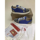 Louboutin-style red bottom shoes cl red bottom shoes european station export men's shoes rivet sneakers trendyflats breathable willow couple style