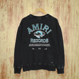 Amiri Distressed Sweatshirt Printed Trendy Pure Cotton