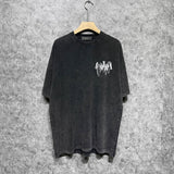 Amiri washed t-shirt chain letter short sleeves