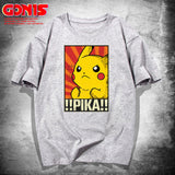 Men and Women Pokemon Pikachu T Shirt Y Detective Pikachu T-shirt