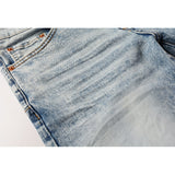 Purple Brand Jeans Pure Cotton High Street Trend