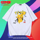 Men and Women Pokemon Pikachu T Shirt Pikachu Short Sleeve T-shirt