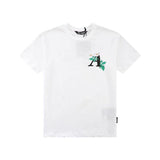Palm Angels T Shirts Embroidery Letter Print Short-Sleeve Loose Casual