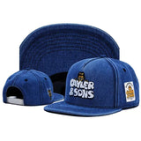 Trendy flat brimmed hat cartoon