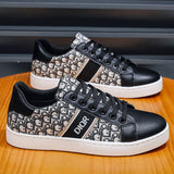 Louboutin-style red bottom shoes casual sneakers d full print color matching skateboard shoes abrasion resistantmen shoes red bottom fashioneasiest for match breathable canvas shoes