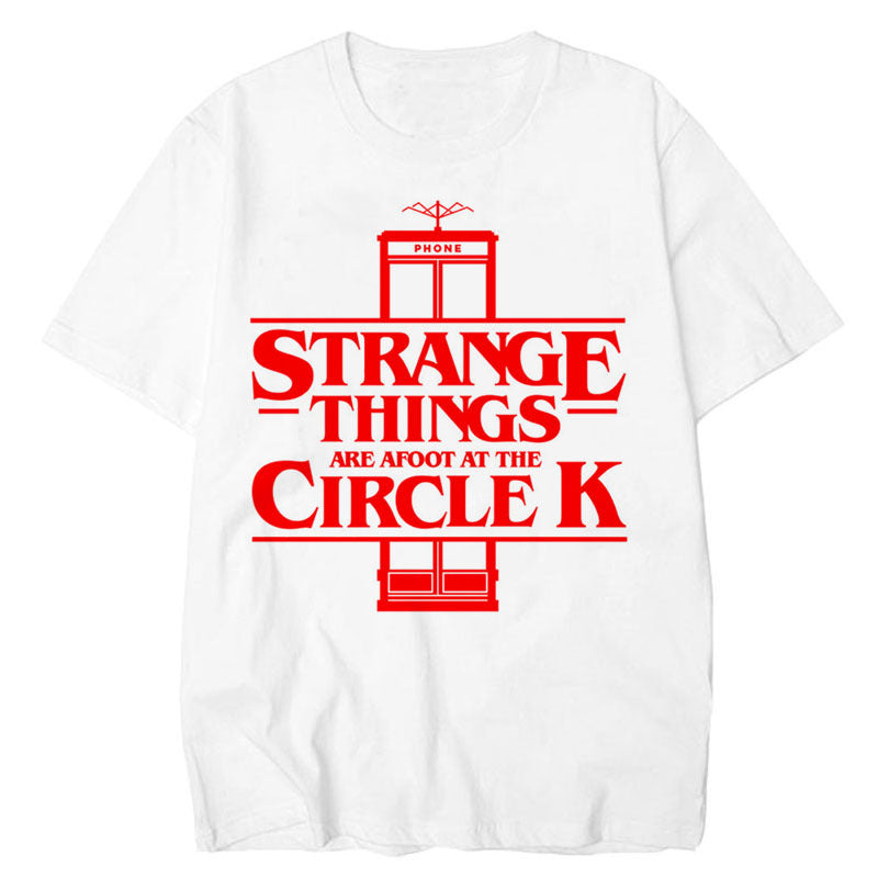 Stranger Things T Shirt Stranger-things-retro-neon Comfortable Loose round Neck