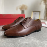 Louboutin-style red bottom shoes embroidered shoes fashioneasiest for matchcasual business thick sole glossy gentleman leather shoes red bottom wedding cl men's shoes