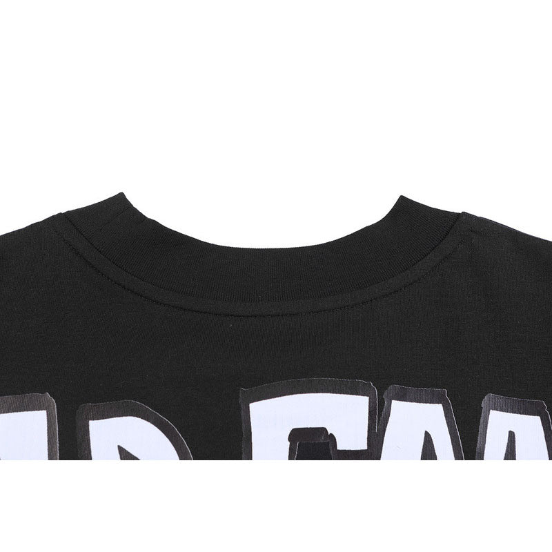 Mixed Emotion T-Shirt Crew Neck Loose Short Sleeve