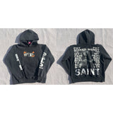 Mens Vintage T-Shirts Saint Michael American Wash Casual Hooded Sweater