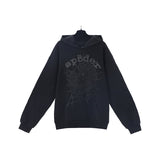 Sp5der Hoodie Cobweb Puff Print Pure Cotton
