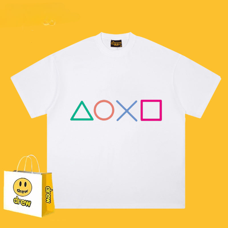 Drew T Shirts Smiley Face Symbol Printed T-shirt