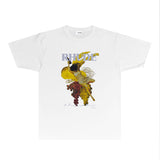 Rhude T Shirts Printed Trendy Pure Cotton