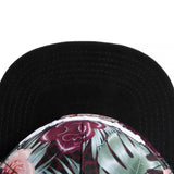 Trendy flat brimmed hat adjustable flower letterparis