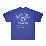 Amiri Washed Distressed T Shirt Printed Trendy Pure Cotton