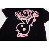 Synaworld T Shirts central cee rabbit print loose t-shirt