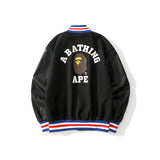 Shark Print Jacket Men'S And Women'S Youth Fashion Street Baseball Jacket Jacket