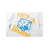 Travis Scott T Shirts x Mitchell x Ness UCLA Bruins Hand-Drawn Short Sleeve