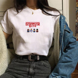 Stranger Things T Shirt Stranger Things Polyester Printed T-shirt Summer Loose Casual Women