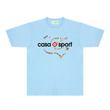 Casablanca T Shirts Fashion Print Street
