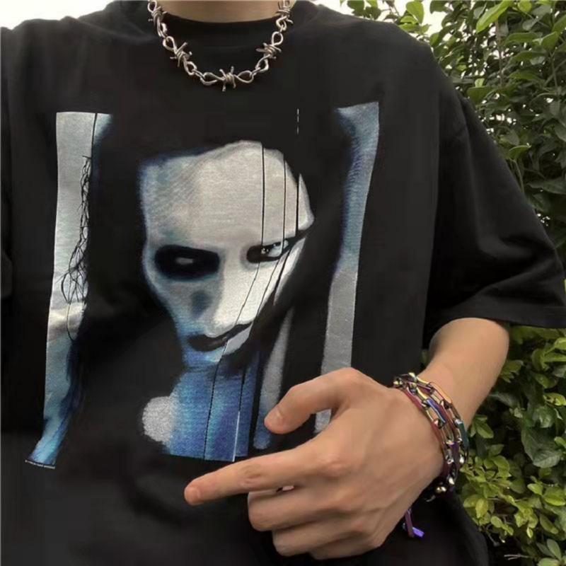 Marilyn Manson T Shirt Men and Women Dark Wind Fog