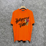 Amiri t shirts hollywood rose printing short sleeve