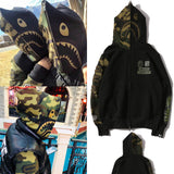 Bathing Ape Hoodie Camouflage Casual Hoodie Men's and Women's Cardigan Zip Sweater Jacket