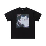 Caravaggio T-Shirts Summer Religious Print High Street Cotton Short Sleeve