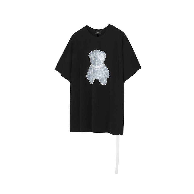 We11 Done T Shirts Necklace Bear Reflective Men's and Women's Same Summer