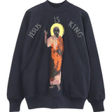 Jesus Is King Sweater Men and Women Three Gods Male and Female Student Couple Foam Oil Painting Sweater