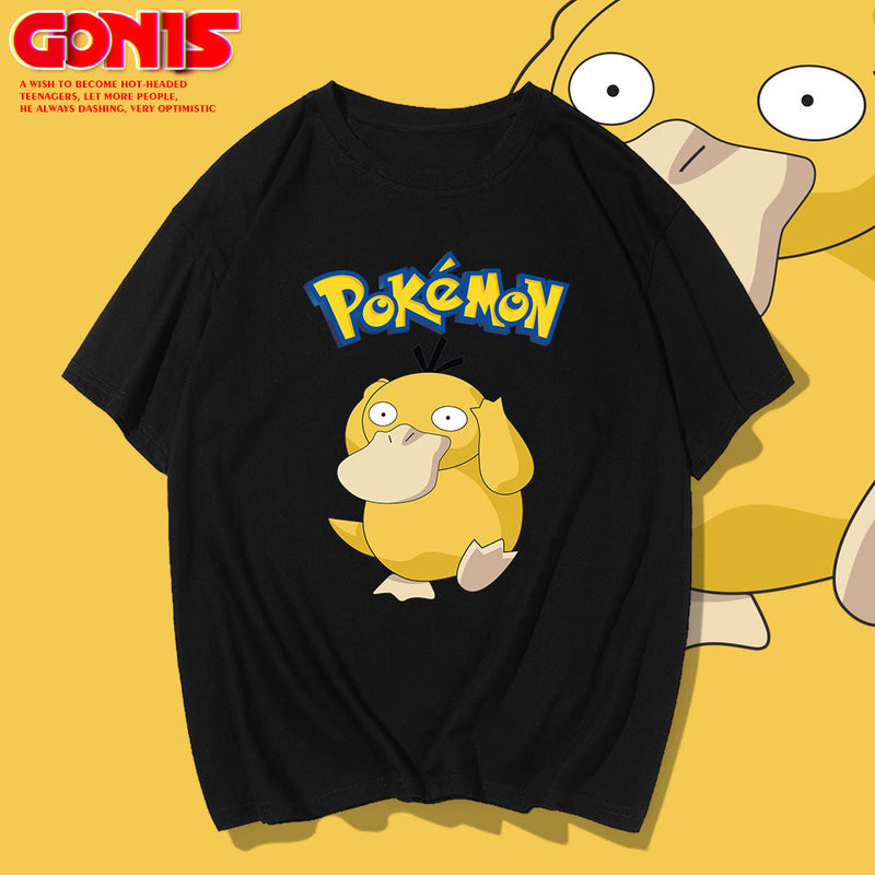 Men and Women Pokemon Pikachu T Shirt Y Pikachu Short Sleeve T-shirt