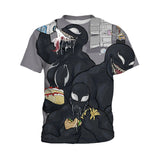Marvel T Shirt Men's Short Sleeve Printed T-shirt Casual Fashion