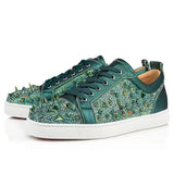 Louboutin-style red bottom shoes cl andgz men's shoes cowhide low-top women's shoes sneakers casualeasiest for match rhinestone rivet design casual shoes men's spring