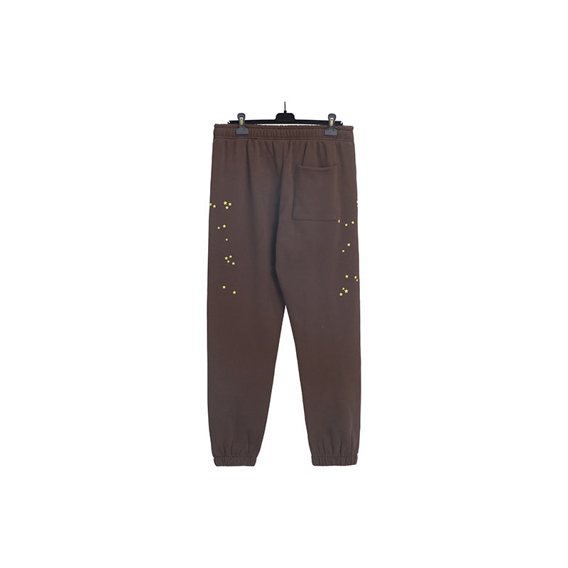 Sp5der Sweatpants Cobweb Puff Print Pure Cotton