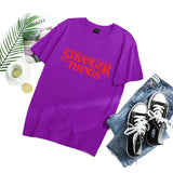 Stranger Things T Shirt Letter Print Short-Sleeve T-shirt Women's Bottoming Shirt