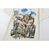 Travis Scott T Shirts Cactus Jack x Utopia Tour Utopia joint model Heaven and Hell short sleeve