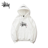 Stussy Hoodie Embroidered Fleece Fashion Hooded Sweater