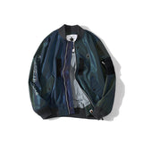 Shark Print Jacket Spring And Autumn Reflective Zipper Coat Men