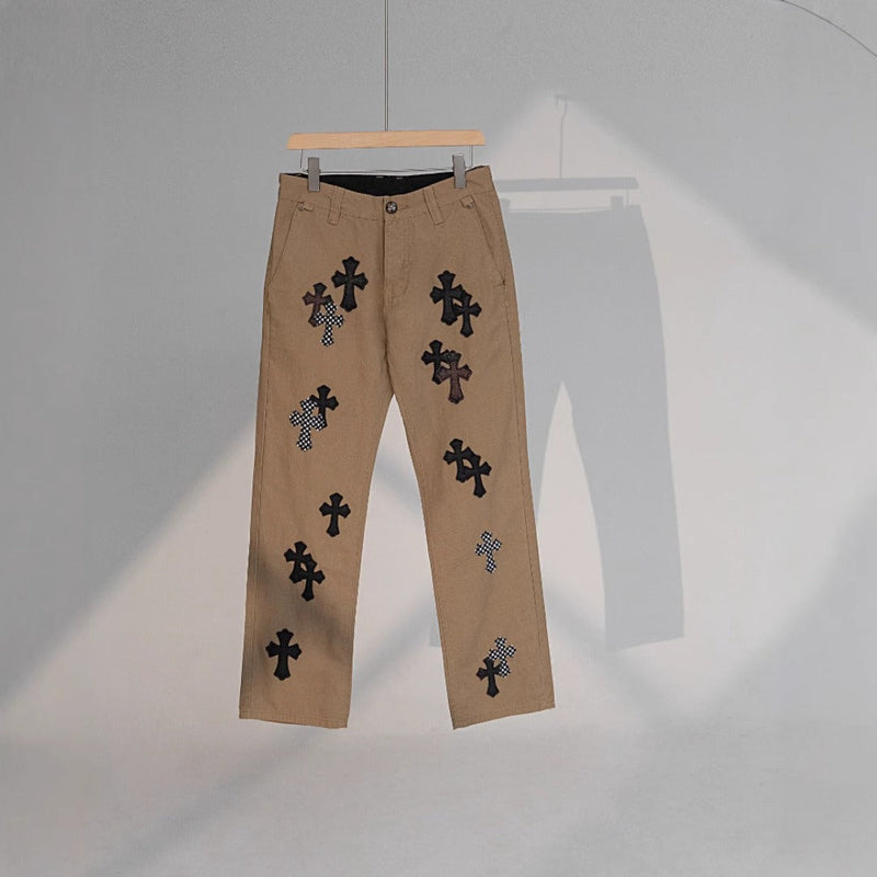 CHH Chrome Hearts Jeans Unisex Casual Loose Jeans