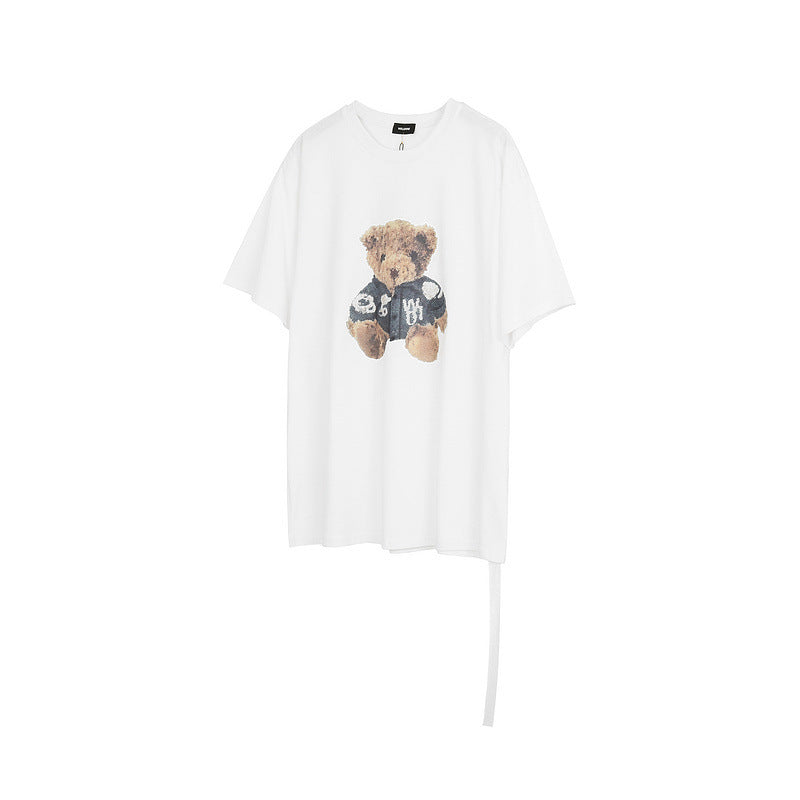 We11 Done T Shirts Necklace Bear Reflective T-shirt for Men and Women