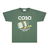 Casablanca T Shirts Fashion Print Street